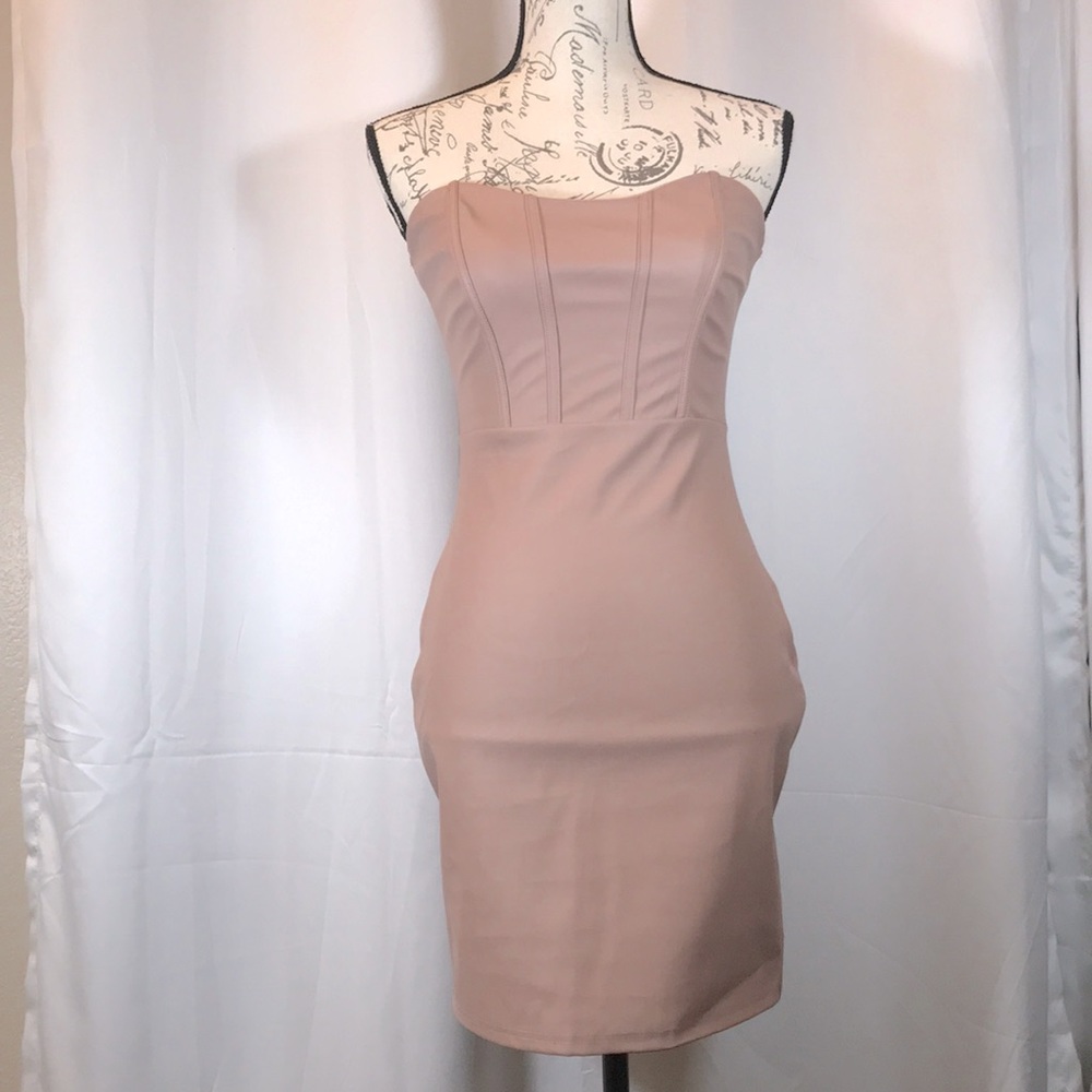 Windsor Nude Pleather Dress